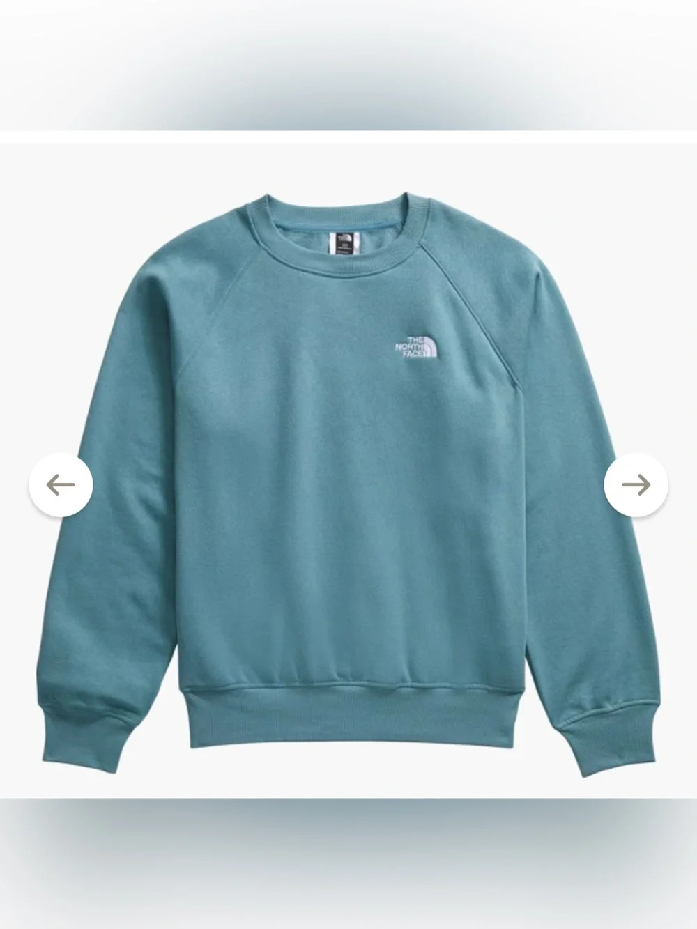 The North Face Men’s Evolution Crewneck Sweatshirt Teal Blue - XL